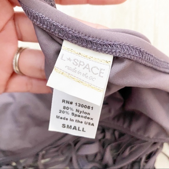 L*Space Fringe Lydia Top in Pebble - Picture 6 of 7